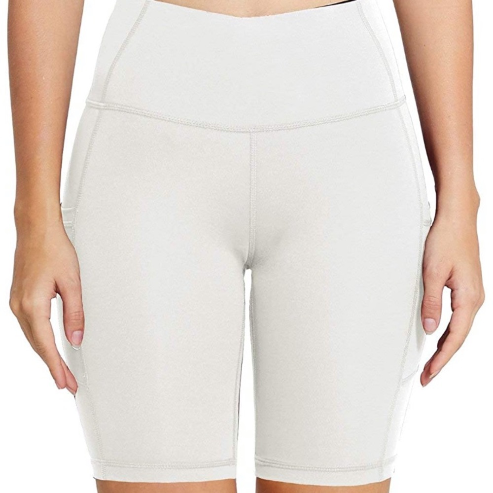White Biker Shorts - Picture 5 of 6